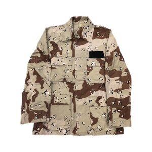 Vtg Desert Chocolate Chip Camo Military Field Jacket